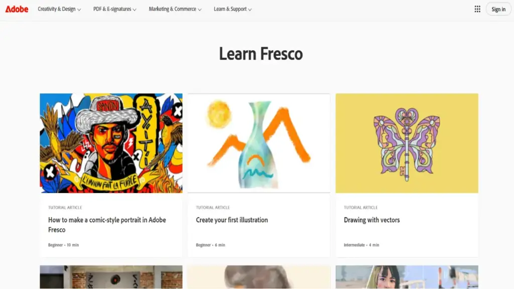 Adobe Fresco Screenshot