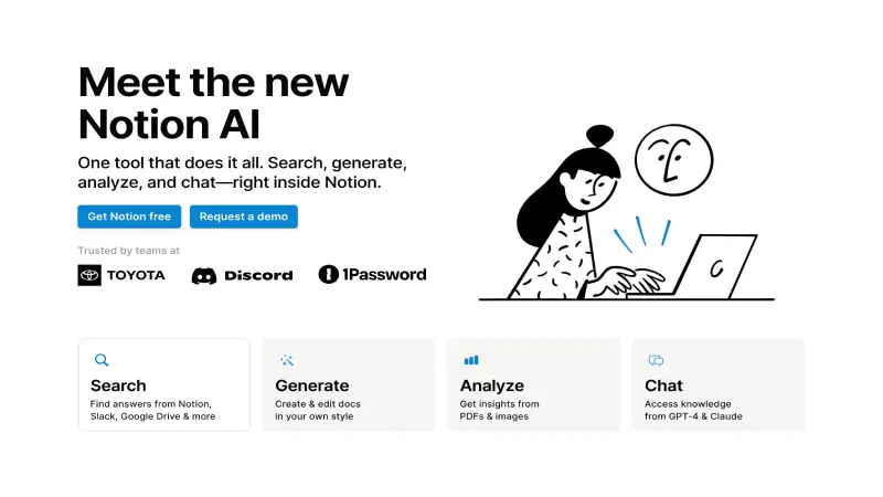Notion AI screenshhot