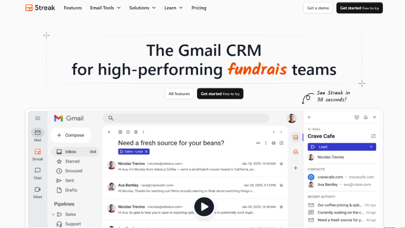 Streak CRM Screenshots