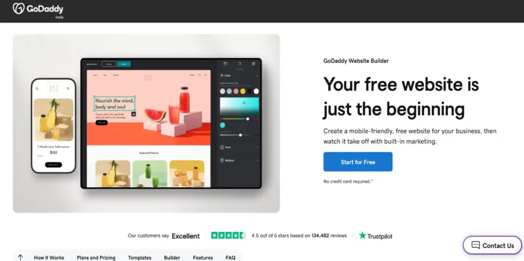 GoDaddy Website Builder  