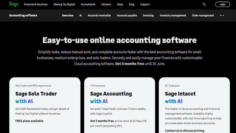 Sage Accounting ScreenShot