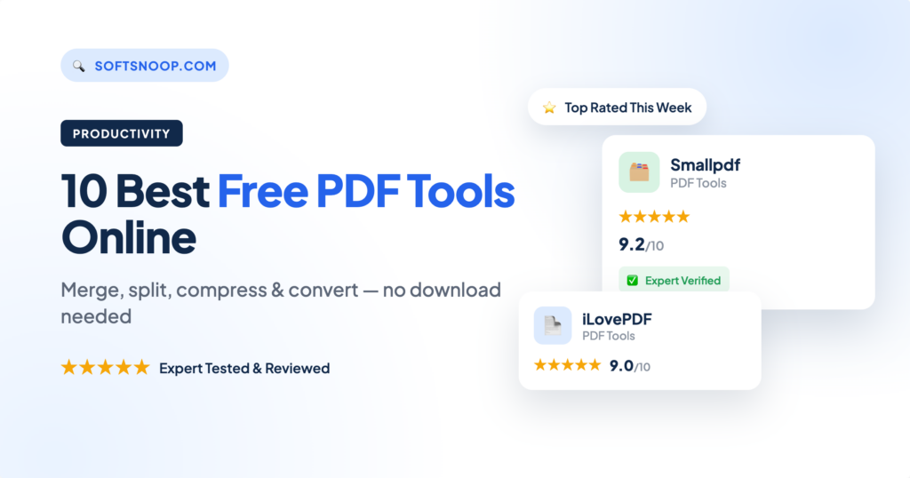 10 Best Free PDF Tools Online (No Download Needed)