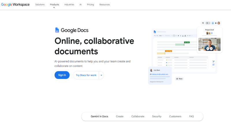 Google Docs (PDF Import) Screenshot