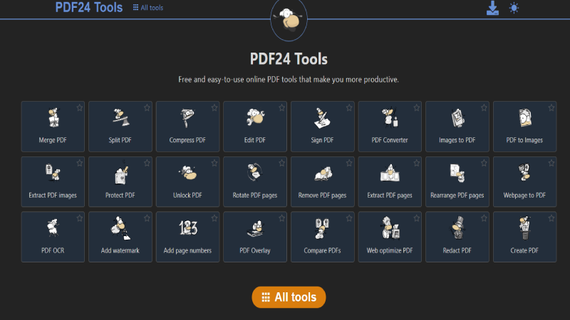 PDF24 Tools (Online) Screensot