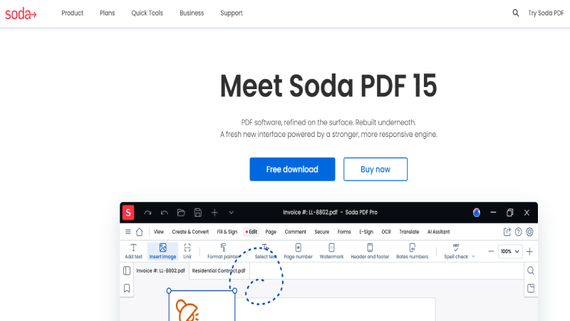 Soda PDF Online Screenshot